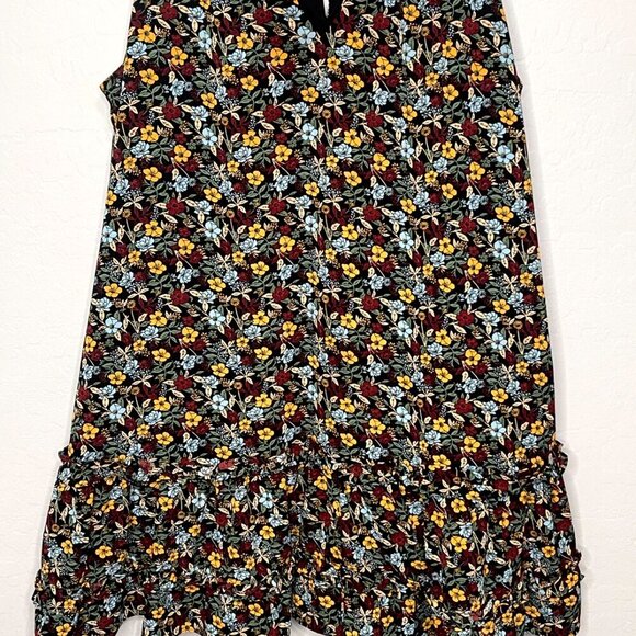 BCBG Paris Floral Layered Sleeveless Ruffle Dress XXL - Picture 4 of 10